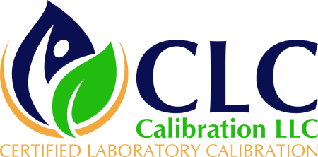 A green and yellow logo for the laboratory calibration company.